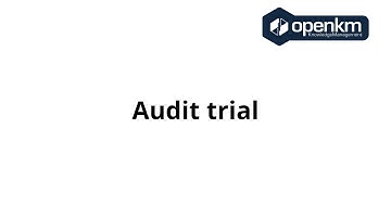 OpenKM - Audit trial - New User Interface
