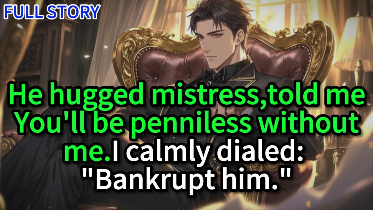 He hugged mistress,told meYou'll be penniless withoutme.l calmly dialed:"Bankrupt him."