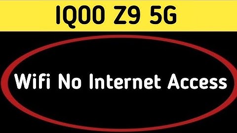 Wi Fi connected but no internet access IQOO Z9, Wi Fi connect hone per bhi internet nahin chal raha