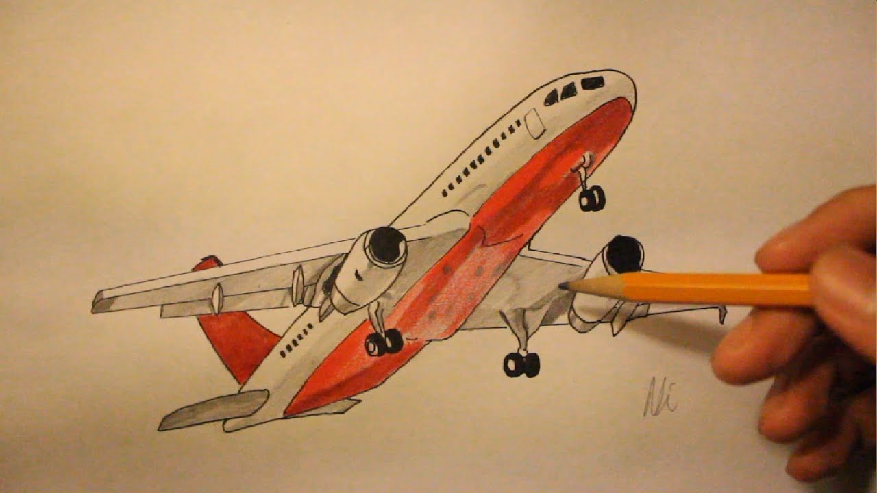 Aeroplane Drawing Simple : How To Draw A Plane Crash | Bocagewasual