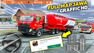 Full Map Jawa !! Nyobain Game Truck Tangki Oleng Simulator Offline Terbaru Tapii...🤔 screenshot 4
