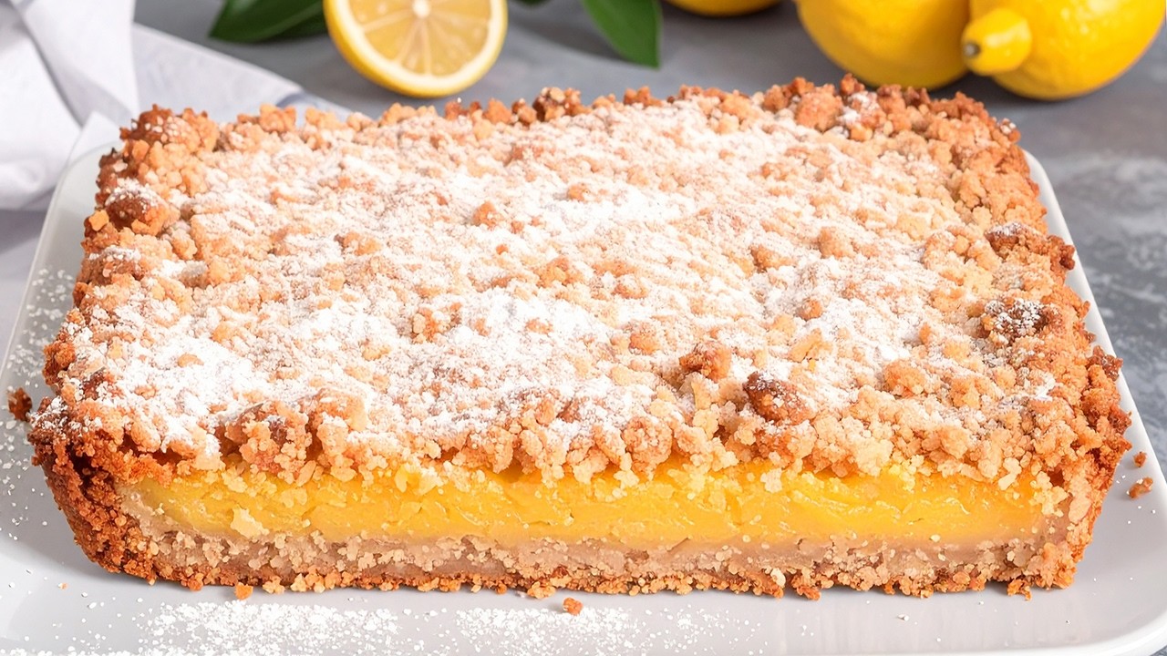 Знаменитый лимонный крамбл, который тает во рту! Просто и вкусно!