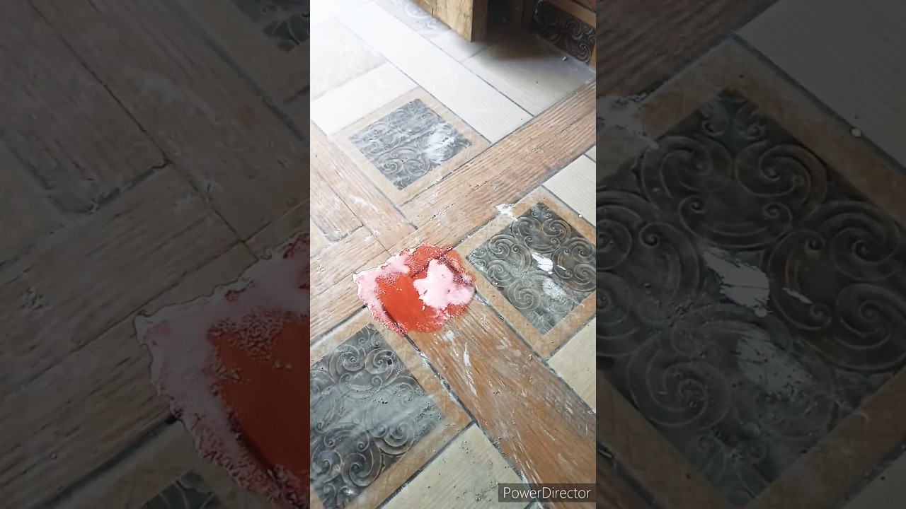 white cement clean experiment 