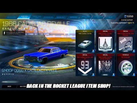 1966 Cadillac Deville Back In The Rocket League Item Shop