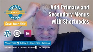 Elementor Pro - GeneratePress Premium - Add Primary and Secondary Menus with Shortcode