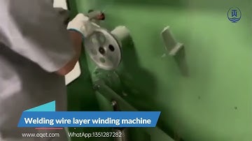 Active pay-off gas shielded welding wire layer winding machine