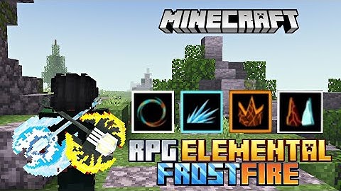 Showcase Minecraft PE RPG Elemental Weapon Add On - FrostFire Dual Axe 1.20+ By@rexoes12