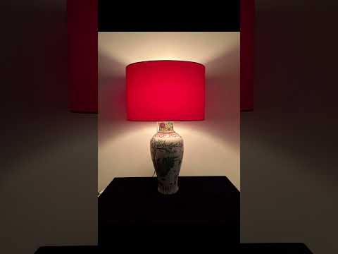 Abat Jour Rose Shocking Pour Lampe Chinoise