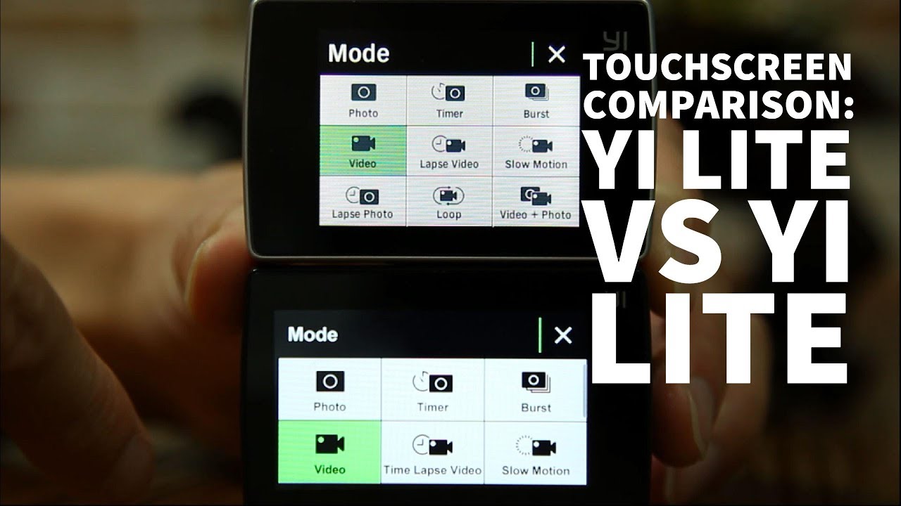 YI Lite touchscreen VS YI 4K touchscreen SamiLuo YouTube