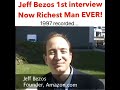 Watch Jeff Bezos first interview in 1997. Now the richest man on earth