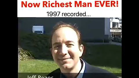 Watch Jeff Bezos first interview in 1997. Now the richest man on earth
