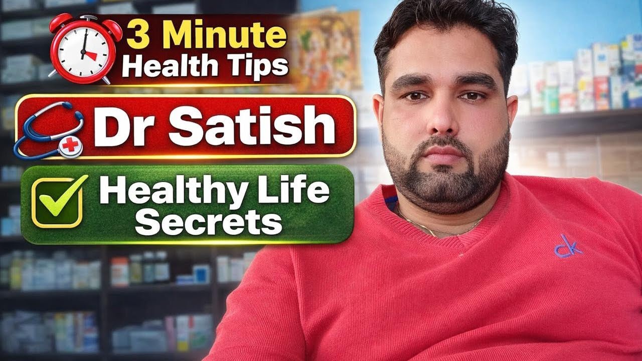 3 Minutes Daily Health Tips | Simple Habits for a Healthy Life | Dr. Satish