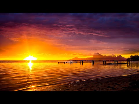 4K Relaxation: Golden Hour In Paradise Healing Music Nature Film -Sunrises x Sunsets