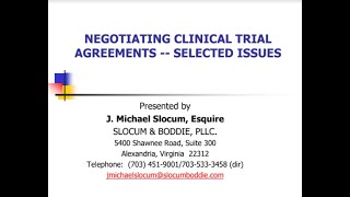 Clinical Trial Agreements