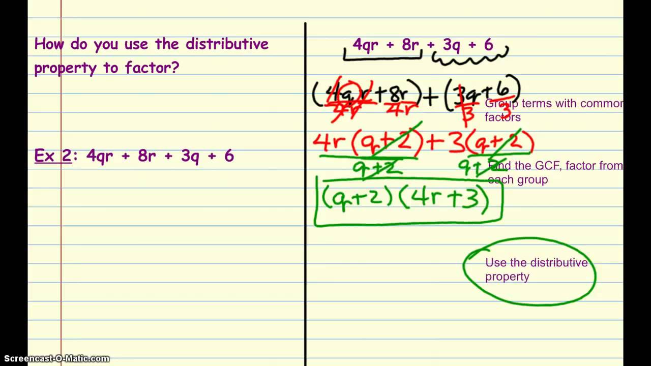 8 2 Using The Distributive Property With Quadratics YouTube 8 2 Using The Distributive Property With Quadratics YouTube
