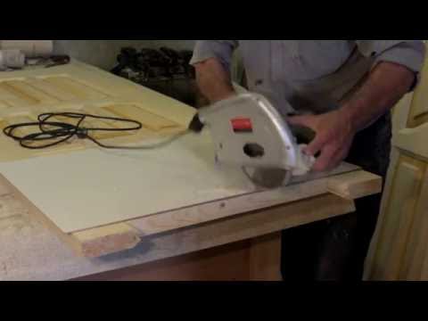 Обрезка дверей в размер Погружная пила ИНТЕРСКОЛ