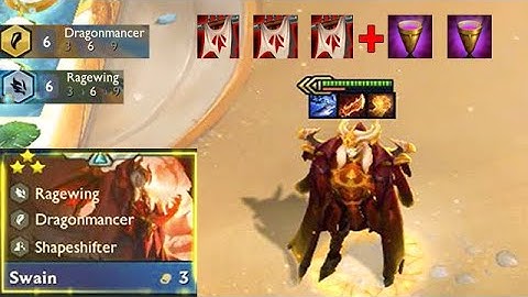 3 Star Swain ⭐️⭐️⭐️, 6 Dragonmancer 6 Ragewing - TFT Set 7