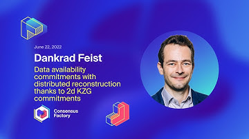 Data availability commitments with distributed reconstruction thanks to 2d KZG comm. - Dankrad Feist