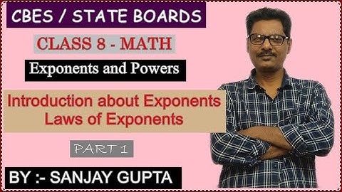 Class 8 Math | Introduction of Exponents and Powers | Chapter 12 | NCERT