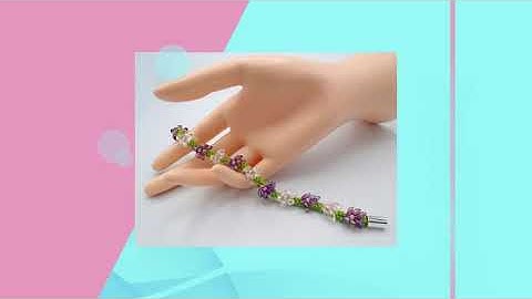 KUMIHIMO BEADED BRACELET Floral Woven Bracelet Handmade Kumihimo Bracelet