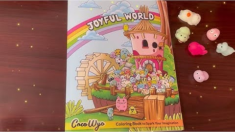 Joyful World Coloring Book Flip Through ~ Coco Wyo