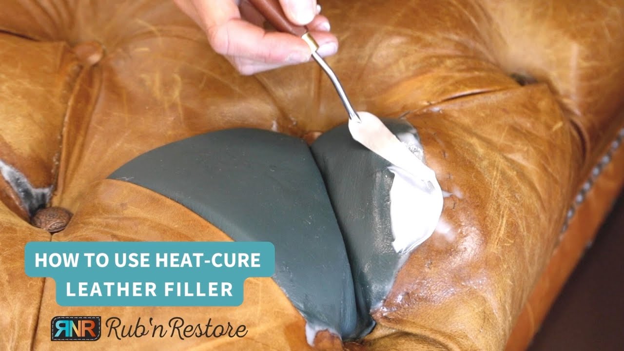 Repair Tufted Leather Furniture with a Heat-Cure Leather Filler Putty 