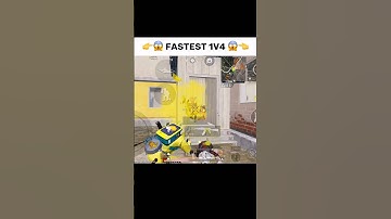 Fastest 1v4😱 #shorts #short #shortvideo #youtubeshorts #viral #pubgmobile #bgmi #pubg