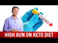 High levels of bun blood urea nitrogen on a ketogenic diet  dr berg