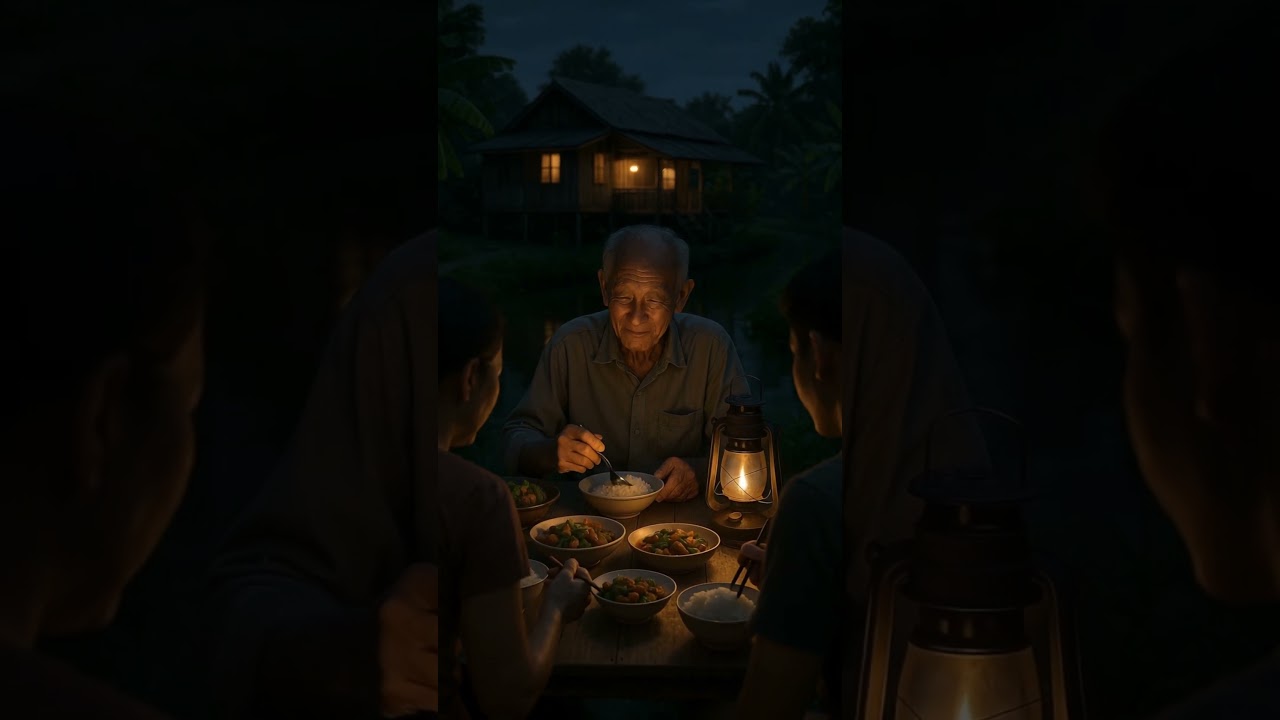 Dinner by the Lantern – A Thai Family Moment 