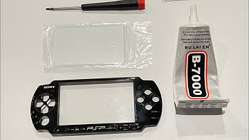 How to Install a Glass Lens on a Sony PSP Faceplate