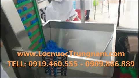 Dây chuyền chiết rót đóng nắp tự động chai PET 330ml, 500ml