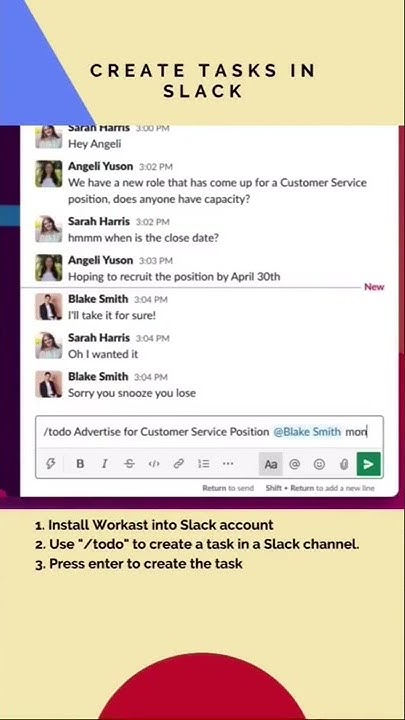 How to create a task in Slack #taskmanagement #taskmanagementapps # ...