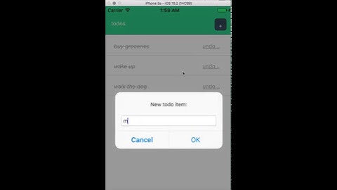 To-do app with Weex (iOS)