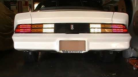 1978 Camaro LT with LED tail lamps-sequential turn signals.