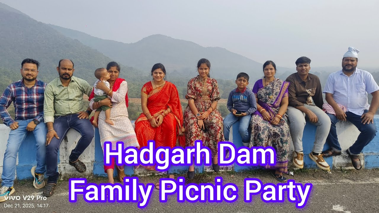 ## କେନ୍ଦୁଝର ଜିଲ୍ଲାର ହଦଗଡ଼ dam ##  family picnic party ## enjoy and Masti video ## 