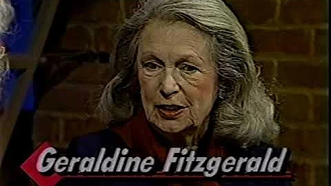 Geraldine Fitzgerald, Katie Kelly--1985 TV Intervi...