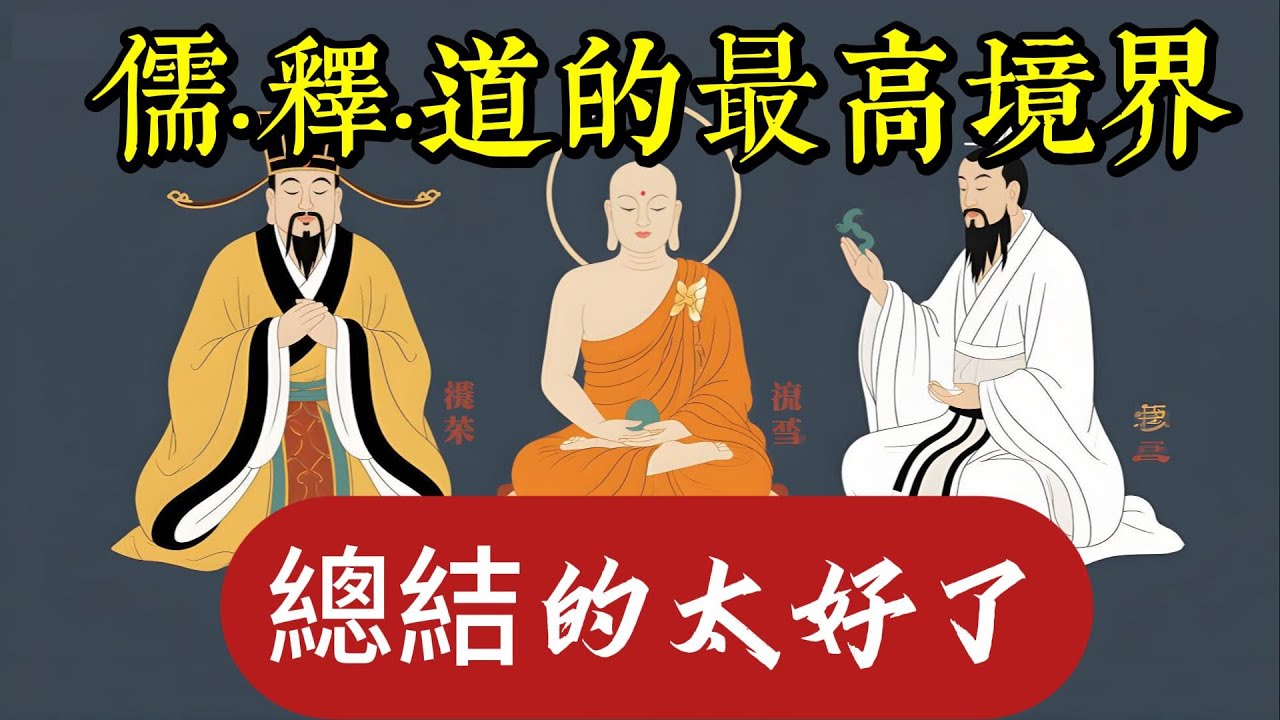 儒·釋·道的最高境界，總結的太好了！|佛教 |佛學知識|修心修行|禪悟人生 |南無阿彌陀佛|養生|談佛心安