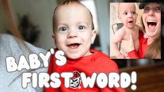 Baby's FIRST WORD!