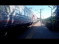 Встреча ЭП1М-737 с поездом №75 Симферополь - Омск и ЭП1М-753 с поездом №468 Смоленск - Адлер