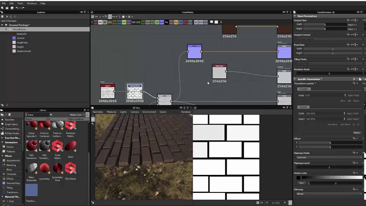 Substance Tools workflow tutorials for Game Assets- Create planks material 1/2