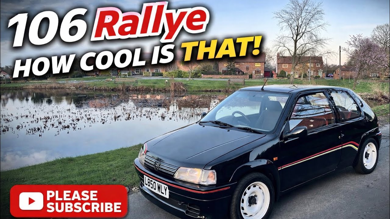 Peugeot 106 Rallye out in the evening sunshine.