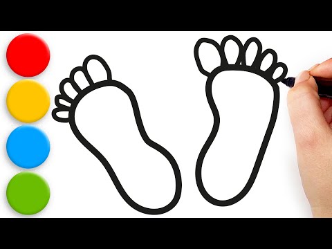 How to draw a footprints.
