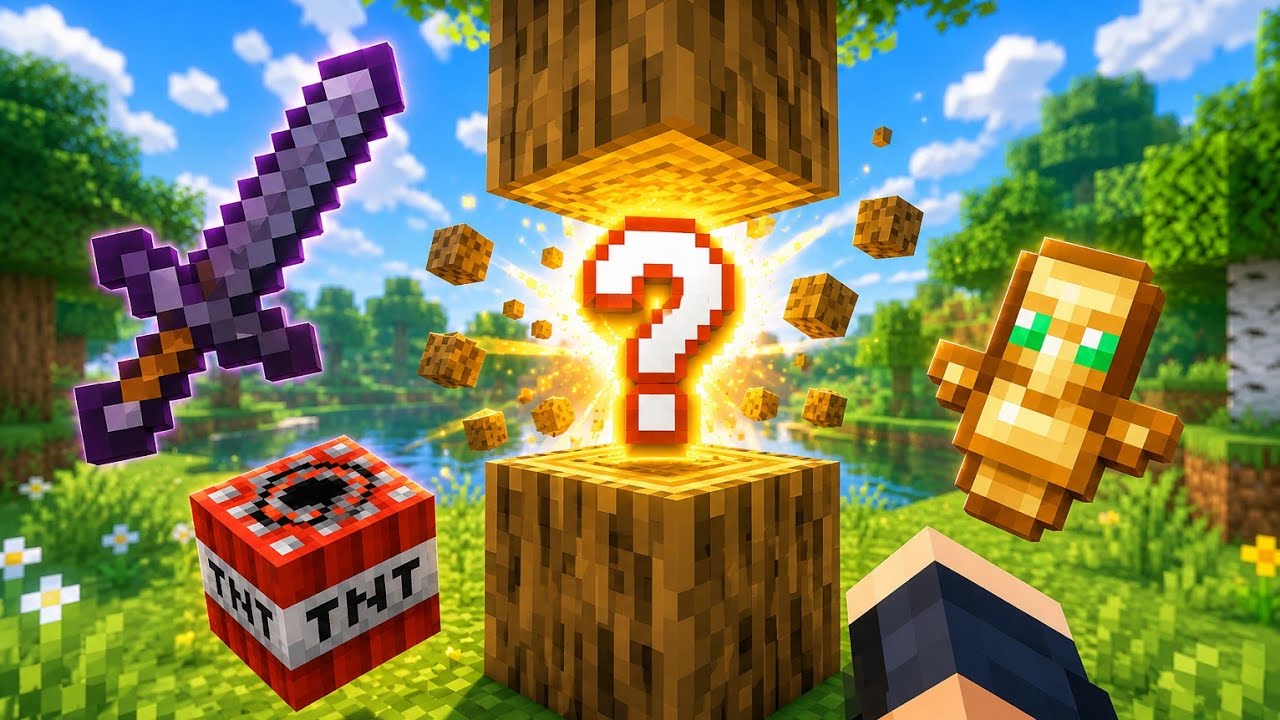 Minecraft But Every Drop Is Random! - YouTube