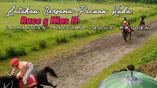 Latihan Bersama Pacuan Kuda Ledug Tretes 2022 Klas H