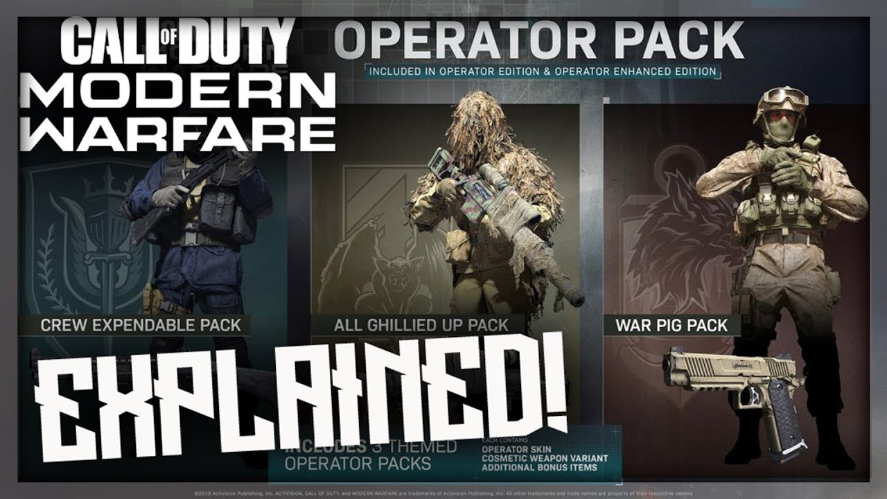 call of duty operator enhanced edition