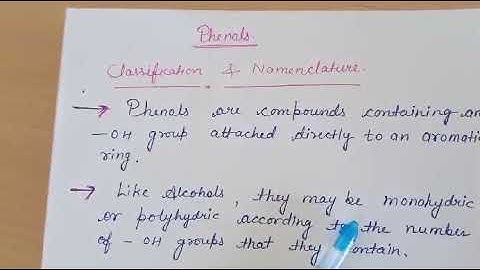 B.Sc pt-2 paper II Phenol structure and bonding