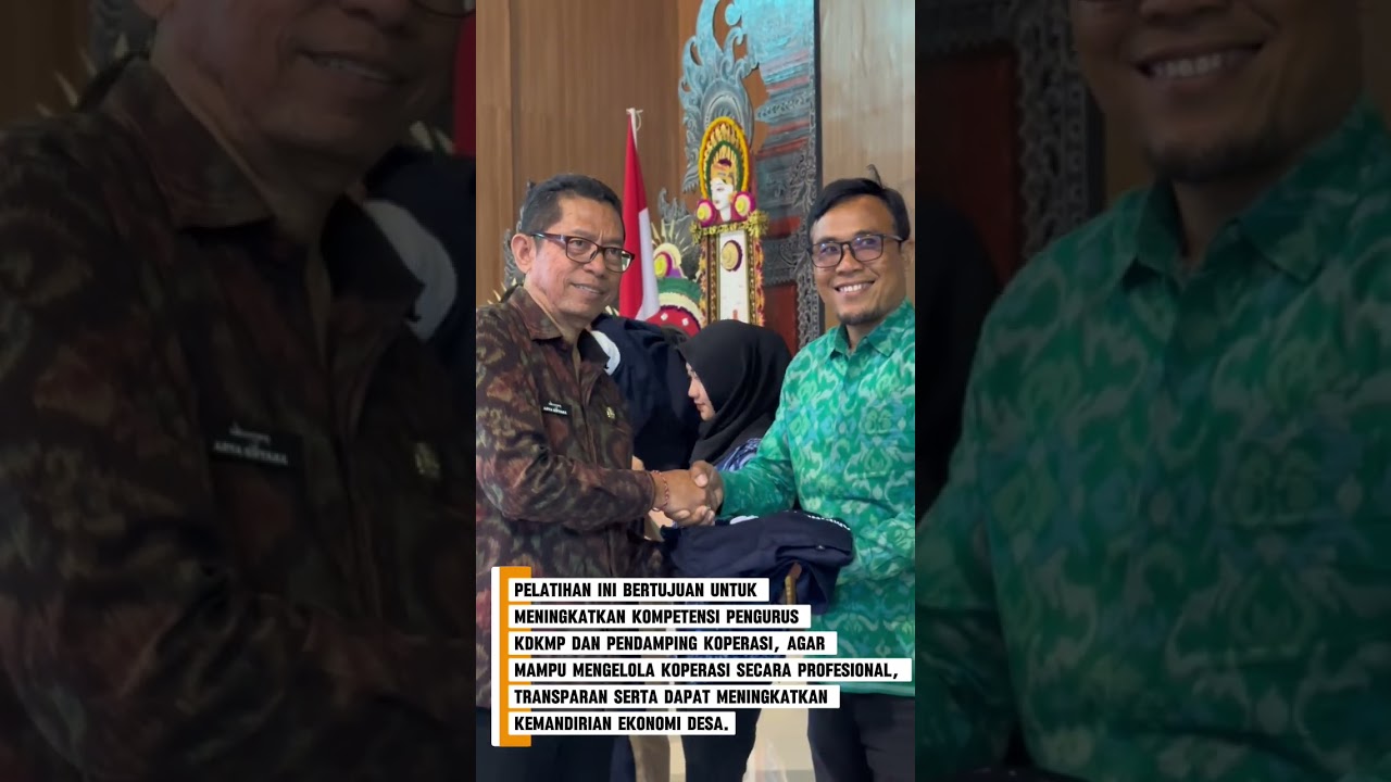 Dinas Koperasi Bali Gelar Pelatihan Pendamping Koperasi Merah Putih se-Bali