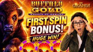 HUGE WIN! on BUFFALO GOLD WHEELS OF REWARD screenshot 4