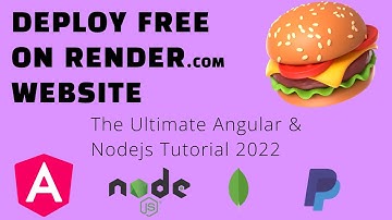 Free Publish To Render.com For The Angular & Nodejs Tutorial 2022