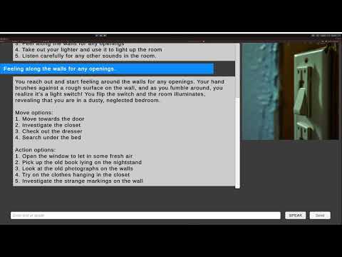 Generative AI Zork in Unity with realtime speech to text and voice synthesis